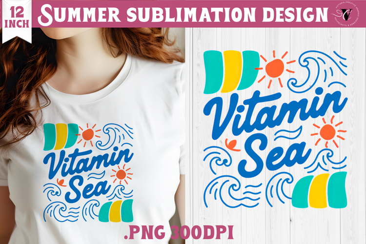 Summer Sublimation | Retro beach quote on stripes png