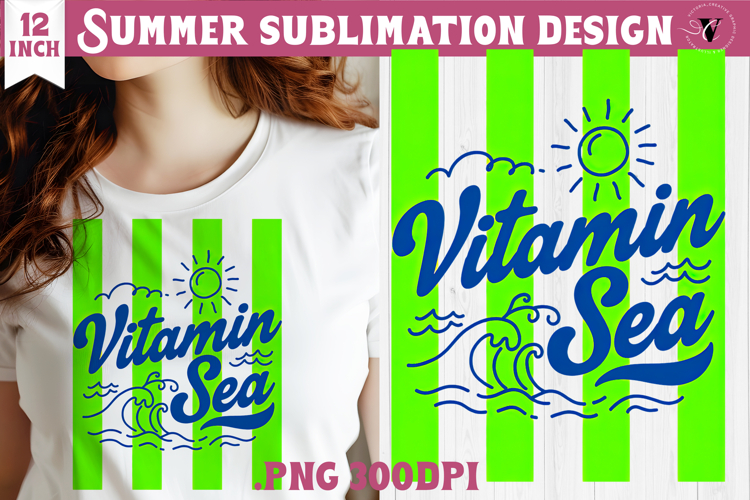 Summer Sublimation | Retro beach quote on stripes png