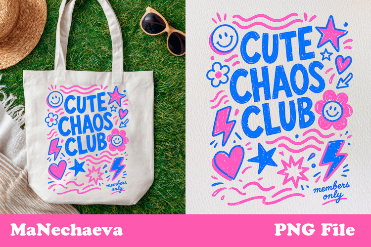 Cute Summer Funny Sublimation | Cute Chaos Club PNG
