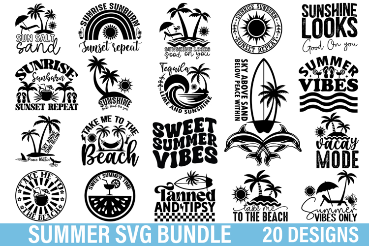 Summer SVG Bundle - Summer SVG Design , Summer Design