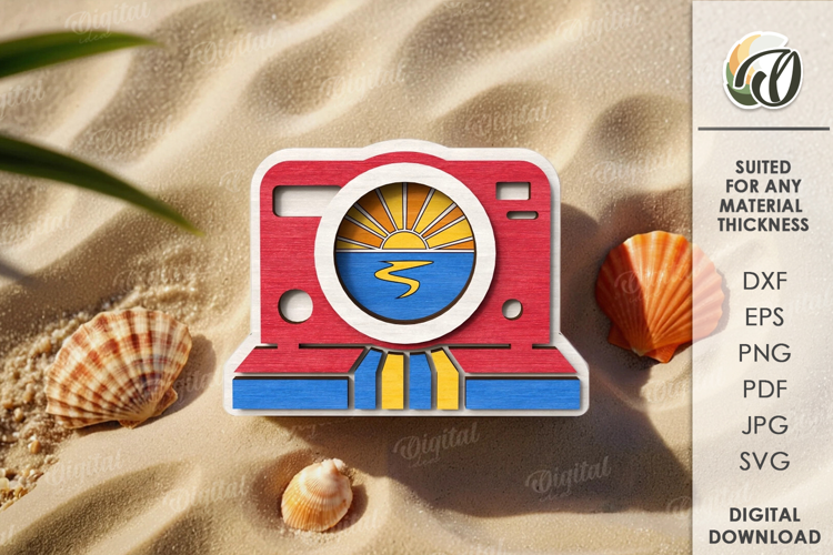 Summer Tiered Tray Decor Laser Cut. Summer design SVG