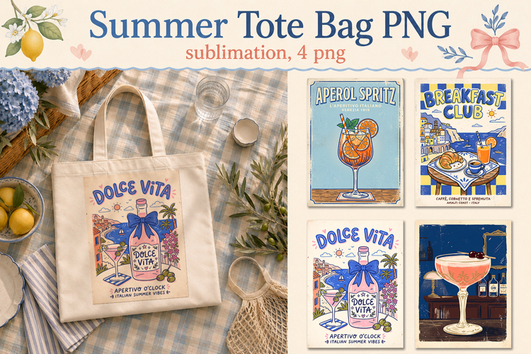 Summer Tote Bag PNG, Funny bag sublimation