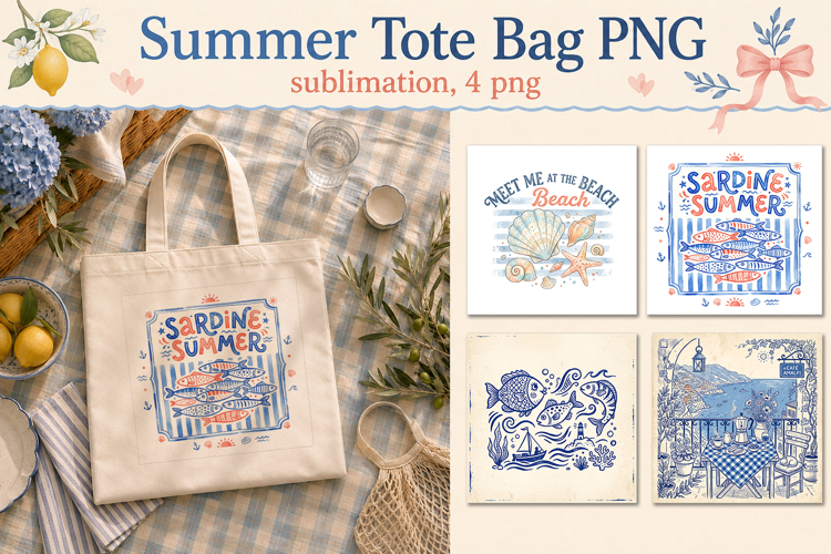 Summer Tote Bag PNG, Funny bag sublimation