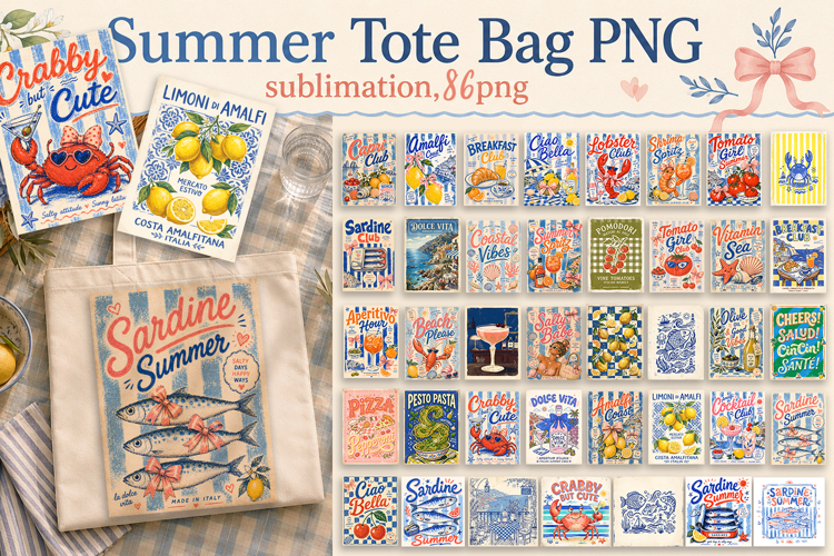 Summer Tote Bag PNG, Funny bag sublimation