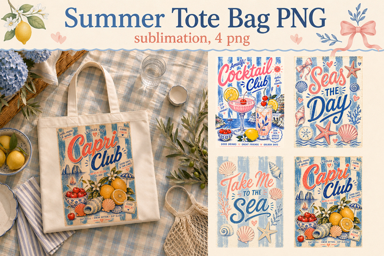 Summer Tote Bag PNG, Funny bag sublimation