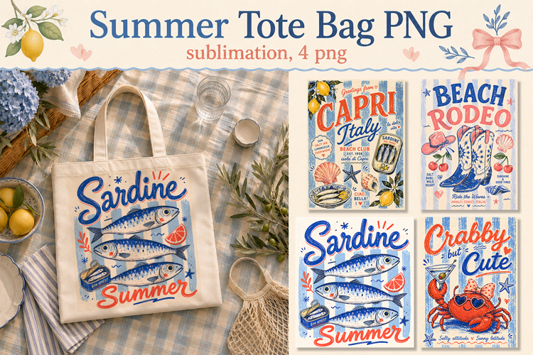 Summer Tote Bag PNG, Funny bag sublimation