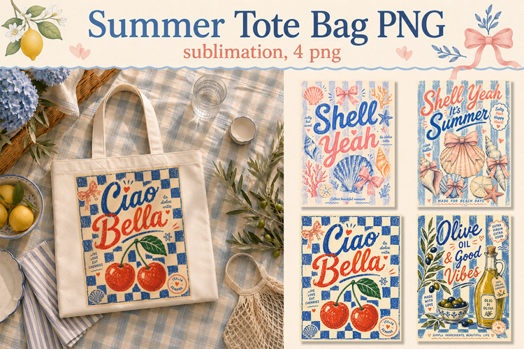 Summer Tote Bag PNG, Funny bag sublimation