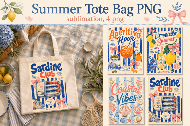 Summer Tote Bag PNG, Funny bag sublimation