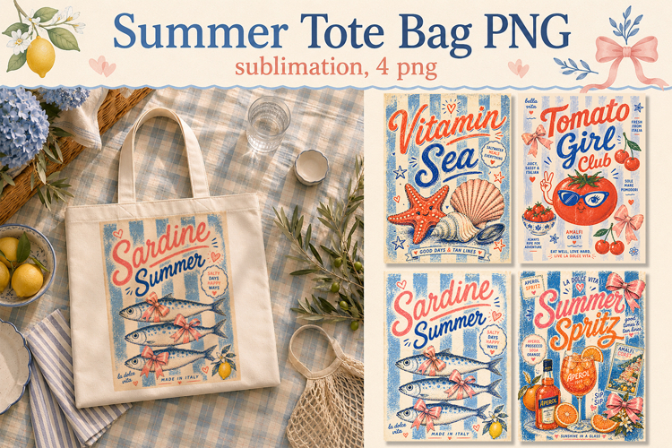 Summer Tote Bag PNG, Funny bag sublimation