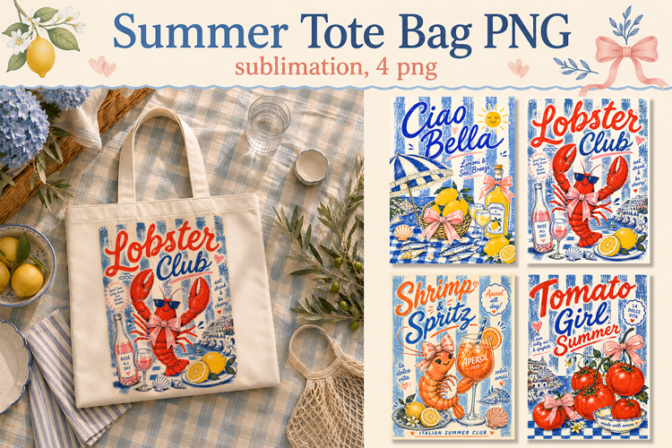 Summer Tote Bag PNG, Funny bag sublimation