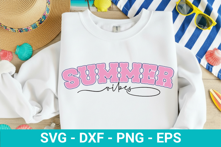 Summer Vibes SVG - Retro Summer Design