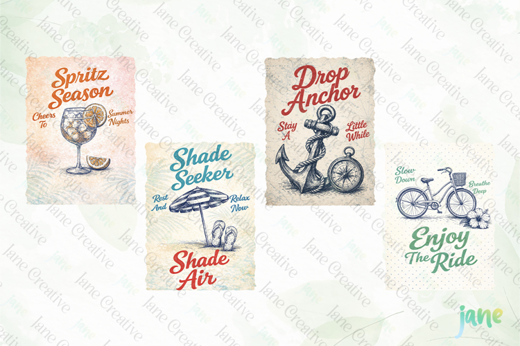 Summer Vibes Hand-Drawn