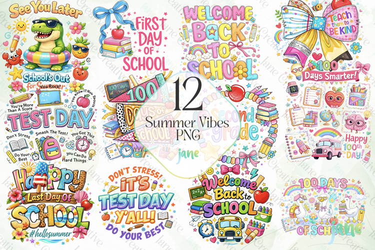 Summer Vibes PNG Bundle