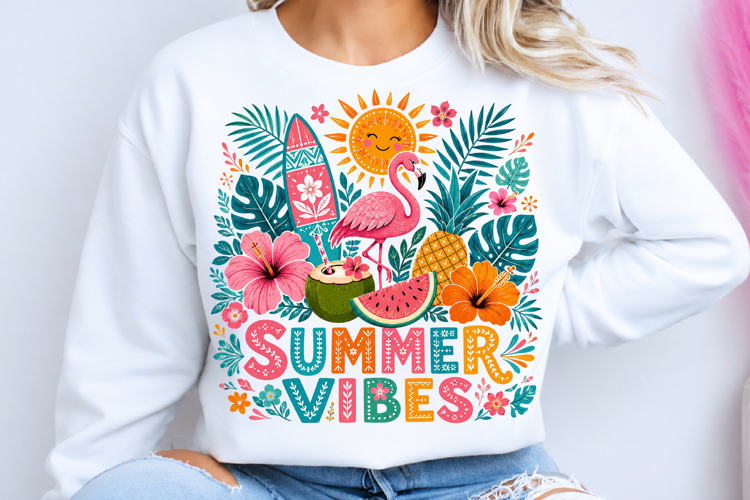 Summer Vibes Sublimation PNG