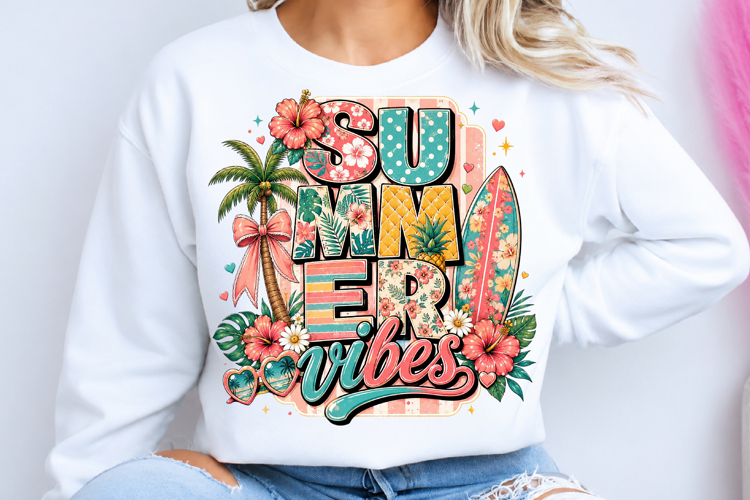 Summer Vibes Sublimation PNG