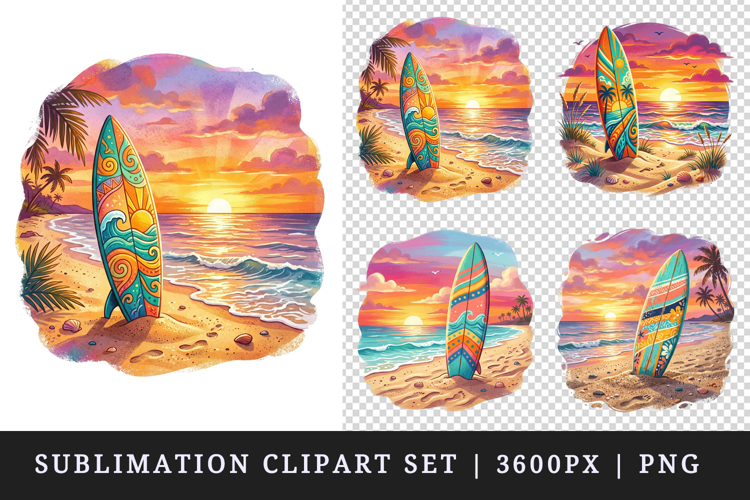 Summer clipart printable sublimation design png