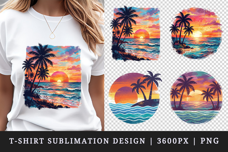 Summer t-shirt printable sublimation design png
