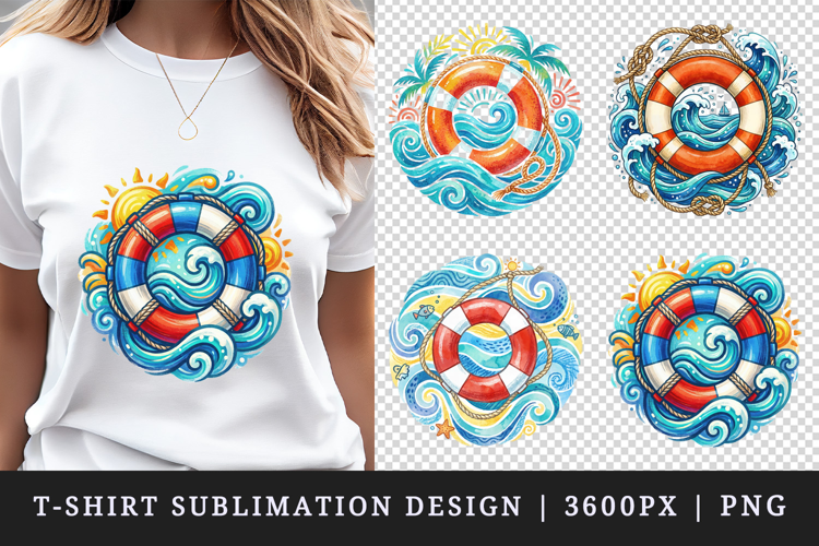 Summer t-shirt printable sublimation design png