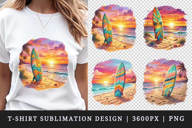 Summer t-shirt printable sublimation design png