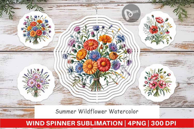 Wind Spinner Summer Wildflower