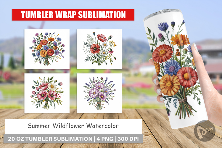 Tumbler Summer Wildflower