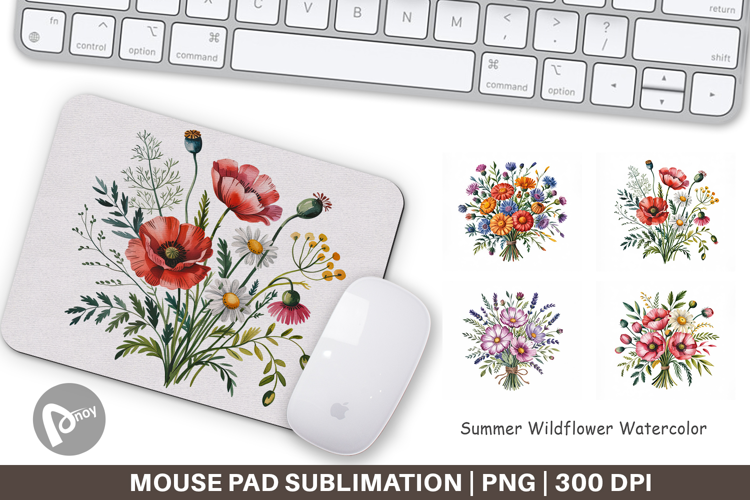Mouse Pad Summer Wildflower