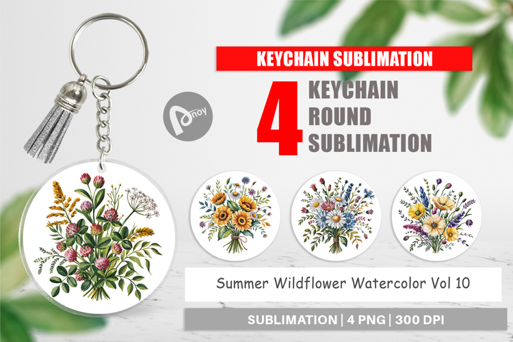 Keychain Summer Wildflower