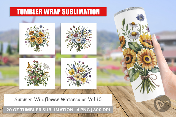 Tumbler Summer Wildflower
