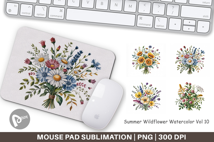 Mouse Pad Summer Wildflower