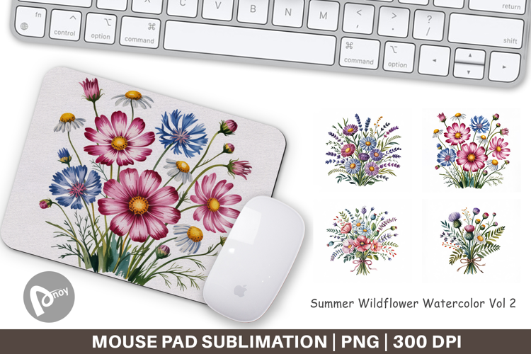 Mouse Pad Summer Wildflower