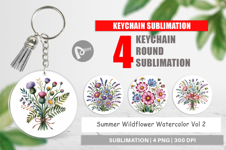Keychain Summer Wildflower