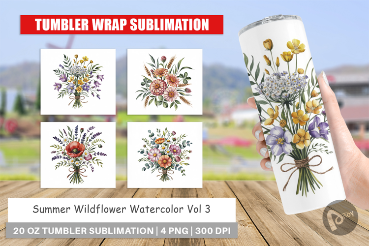 Tumbler Summer Wildflower