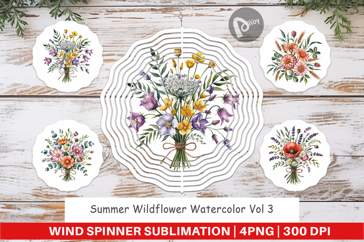 Wind Spinner Summer Wildflower