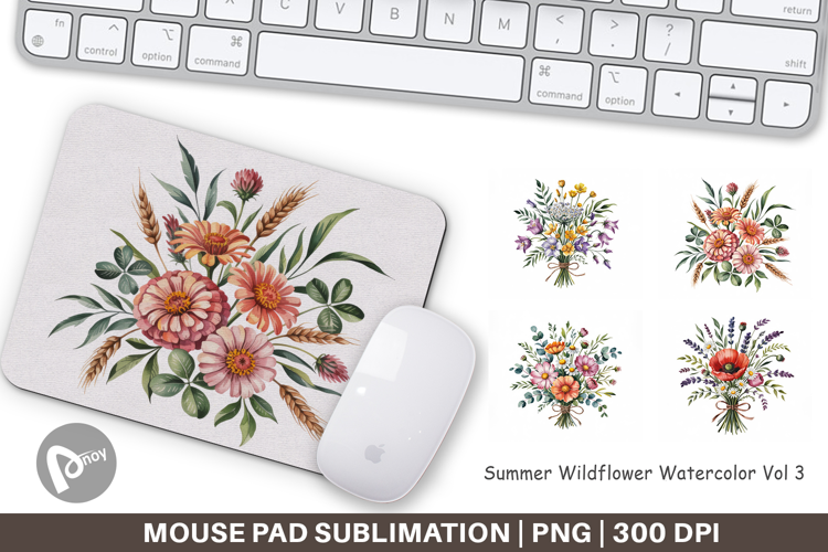Mouse Pad Summer Wildflower
