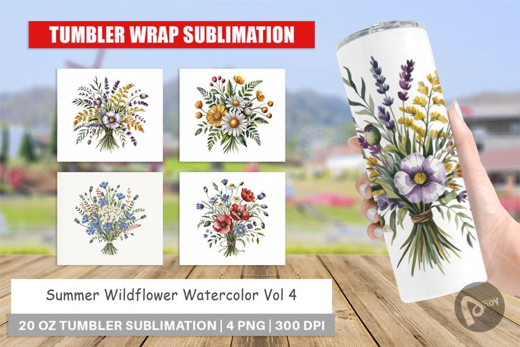 Tumbler Summer Wildflower