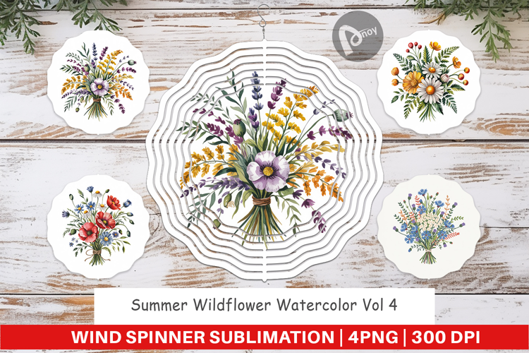 Wind Spinner Summer Wildflower