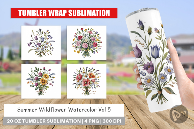 Tumbler Summer Wildflower