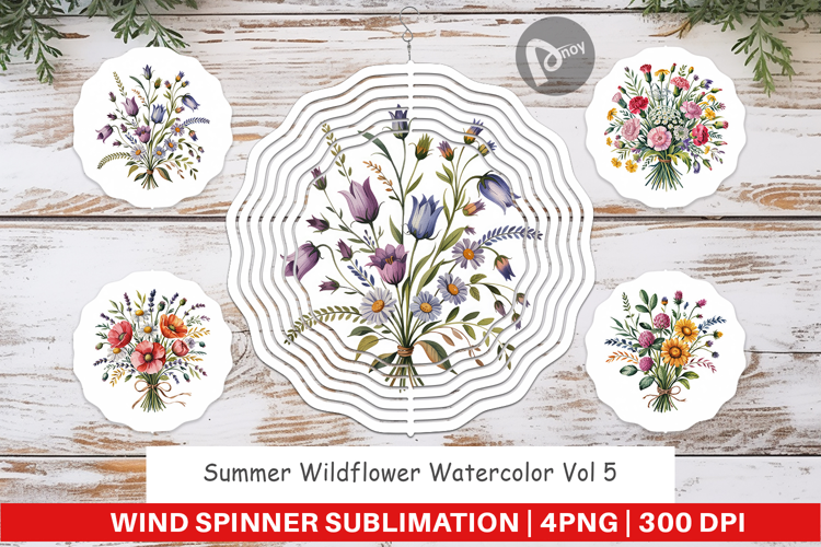 Wind Spinner Summer Wildflower