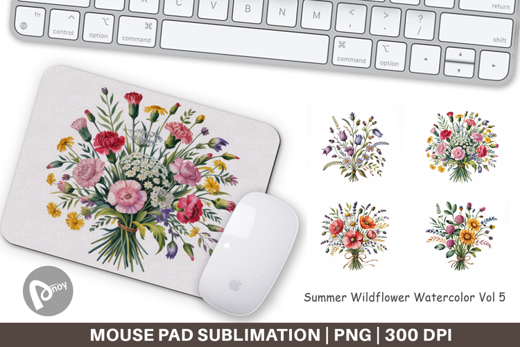 Mouse Pad Summer Wildflower