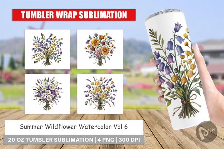 Tumbler Summer Wildflower