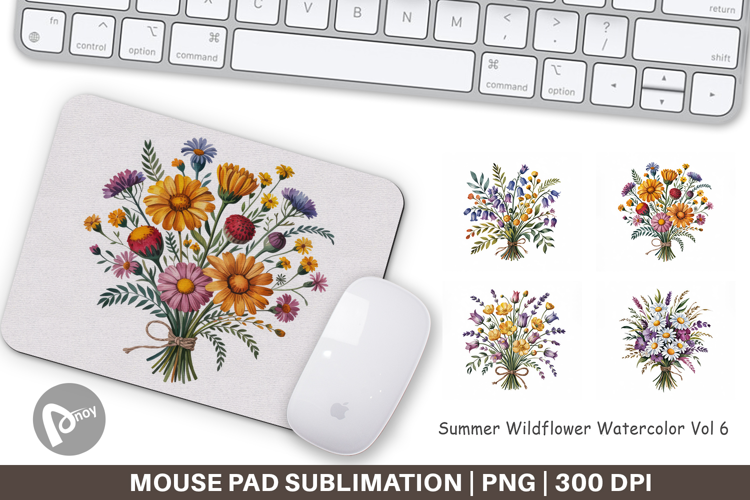 Mouse Pad Summer Wildflower