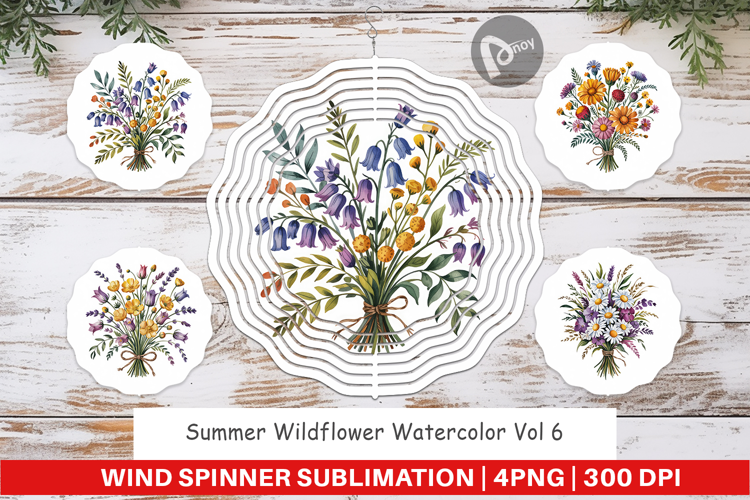 Wind Spinner Summer Wildflower