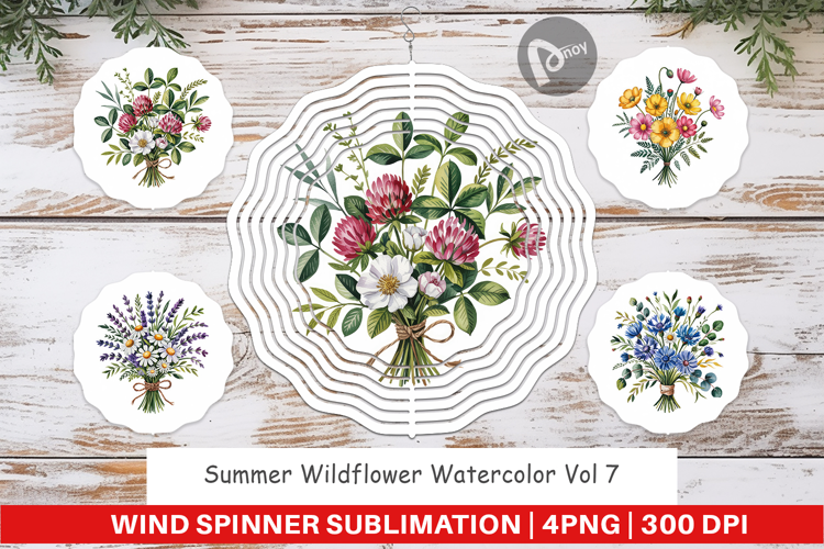 Wind Spinner Summer Wildflower