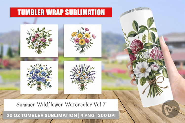 Tumbler Summer Wildflower