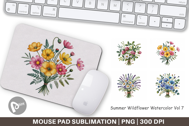Mouse Pad Summer Wildflower