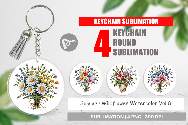 Keychain Summer Wildflower