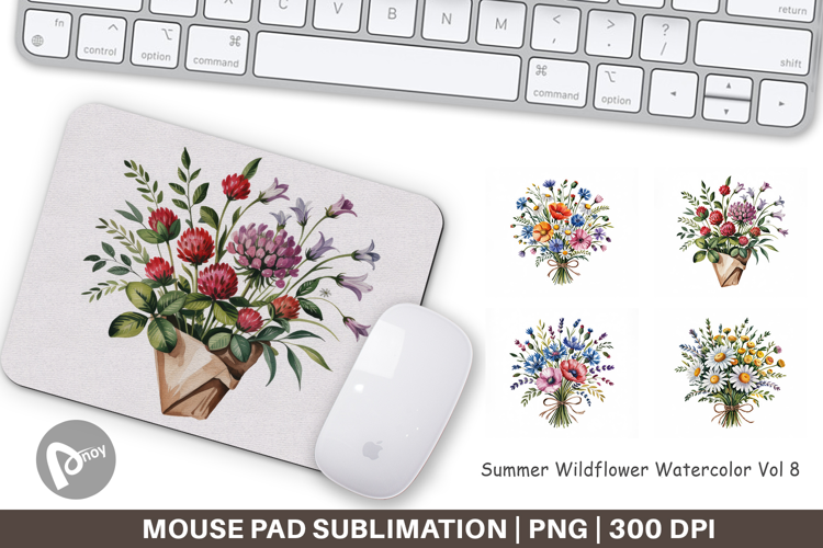 Mouse Pad Summer Wildflower