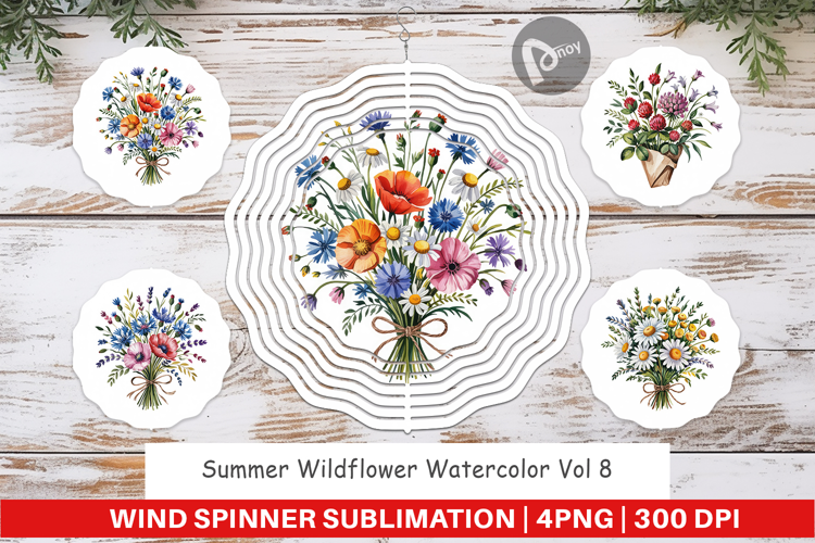 Wind Spinner Summer Wildflower