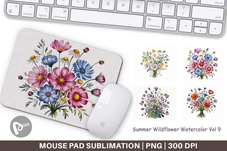 Mouse Pad Summer Wildflower