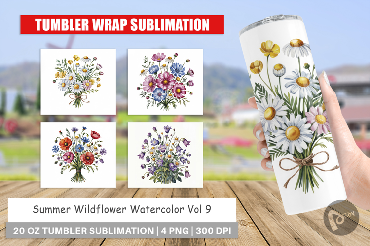 Tumbler Summer Wildflower